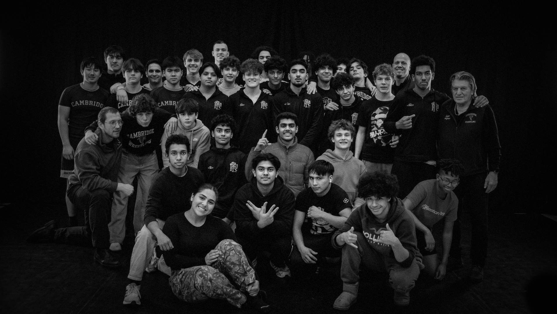 Cambridge Wrestling team portrait